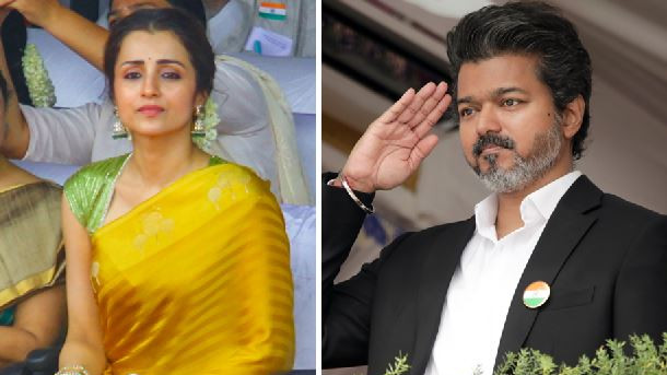 Vijay and Trisha at Independence Day celebrations DMK newspaper sensational comments