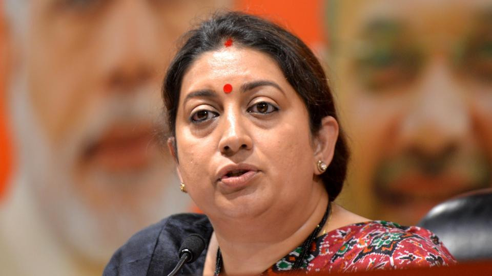 Rahul Gandhi dharna over pellet gun controversy Smriti Irani slams him
