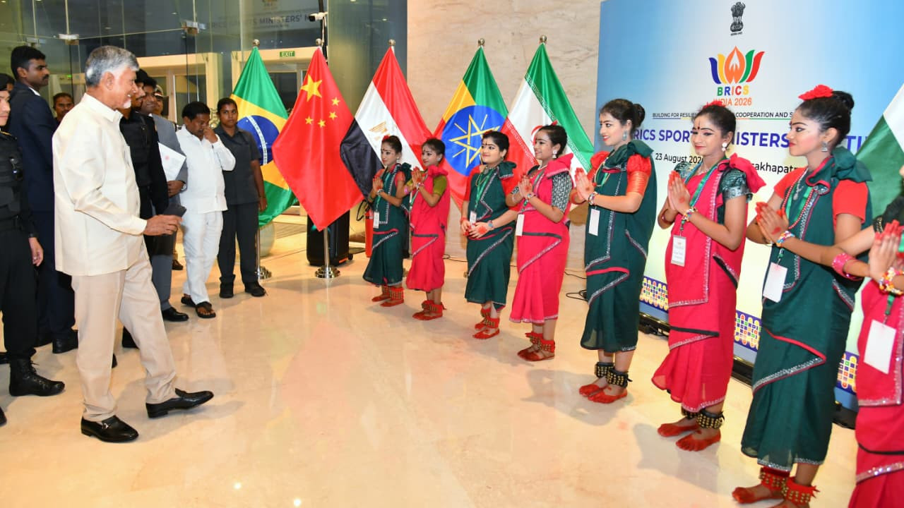 Chandrababu Naidu attends BRICS Sports Ministers Gala Dinner in Visakhapatnam