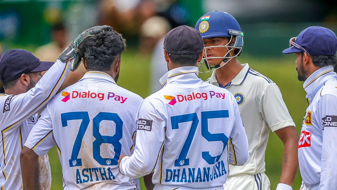 Tension in India Sri Lanka Test as Yashasvi Jaiswal clashes with bowler