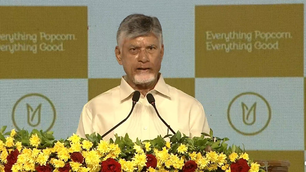 Chandrababu Naidu says farmers must become entrepreneurs and calls Gourmet Popcorn a revolution