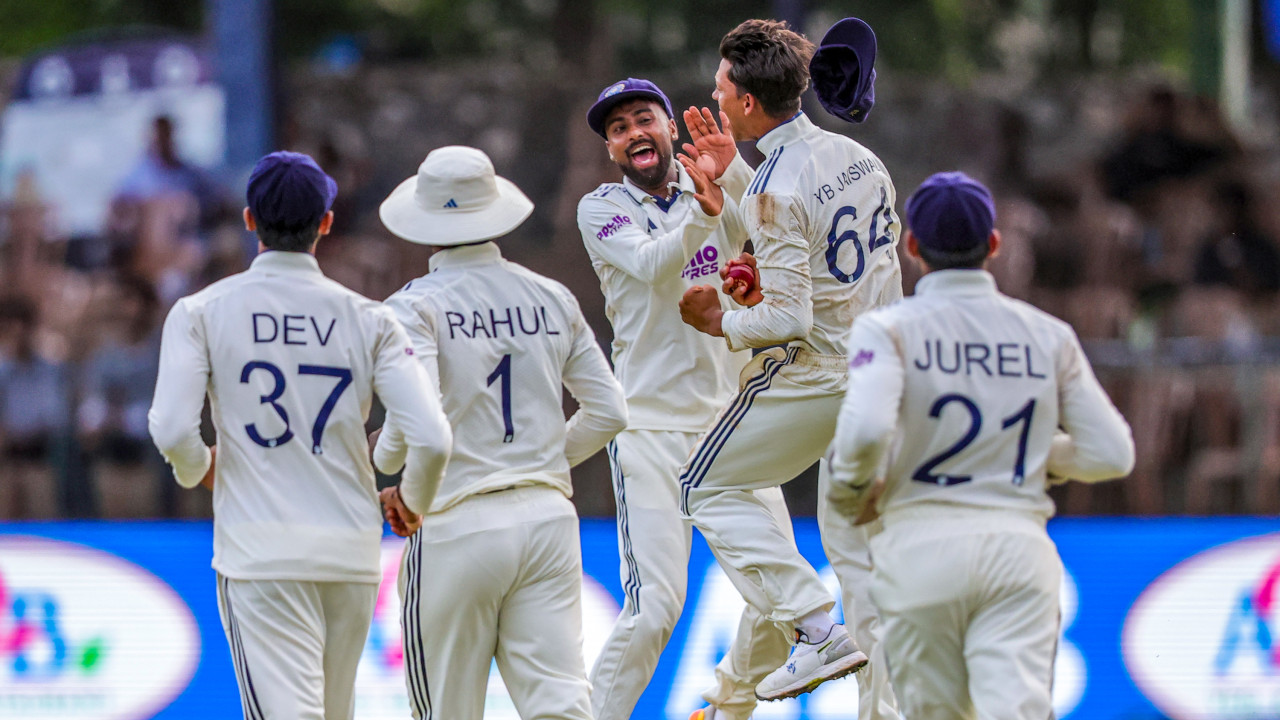 India strikes Sri Lanka with late wickets after Dhruv Jurel century
