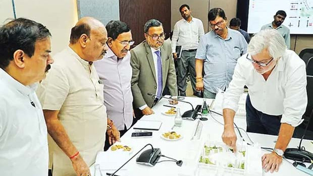 Amaravati Assembly building construction high level review Speaker issues key orders to officials