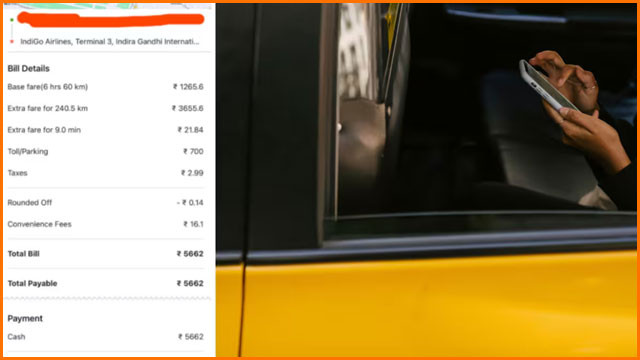 Ola 60 km trip bill costs Rs 5662 shocking passengers in Delhi