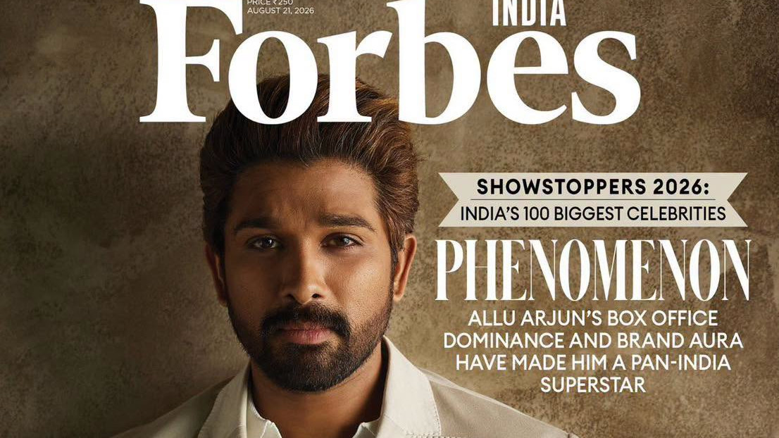 Allu Arjun on Forbes cover Icon Star shares BTS video