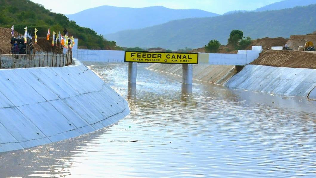 Nara Lokesh says Krishna water flow in Veligonda tunnel is historic