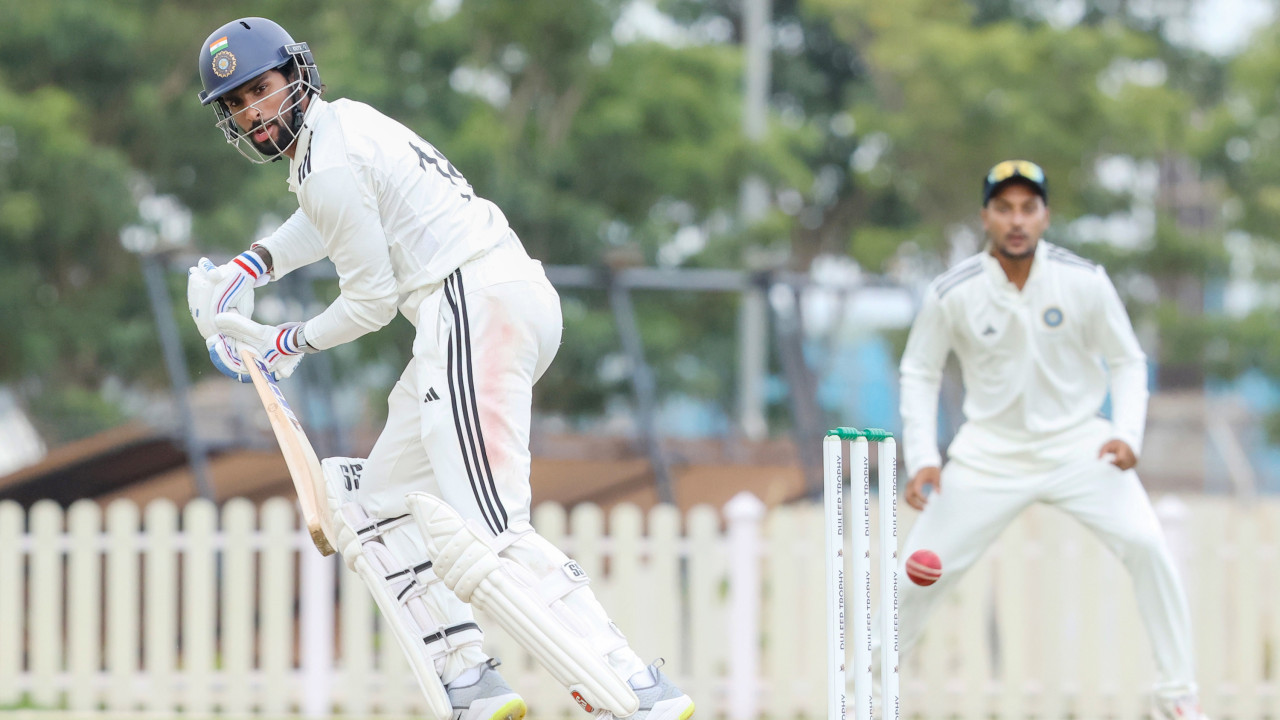 Tilak Varma unbeaten century puts South Zone in strong position