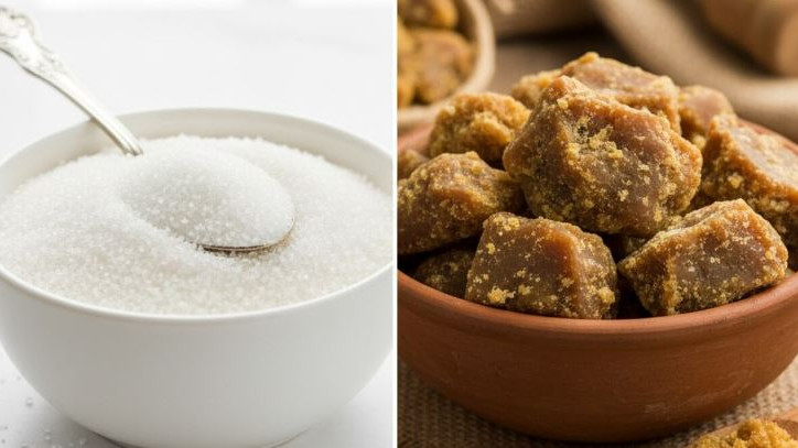 Jaggery vs Sugar which is better for weight loss