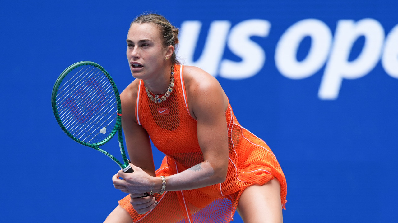 US Open: Sabalenka begins title defence with straight-sets win over Osorio
