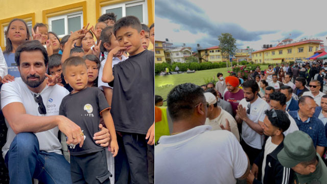 Sonu Sood supports Nepal flood victims and turns emotional seeing children