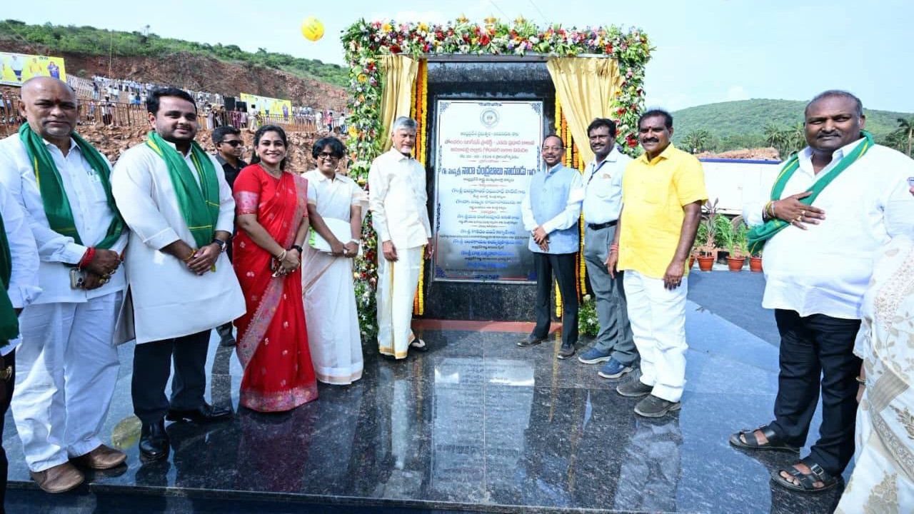 Godavari waters for North Andhra is Chandrababu vision says Minister Nimmala