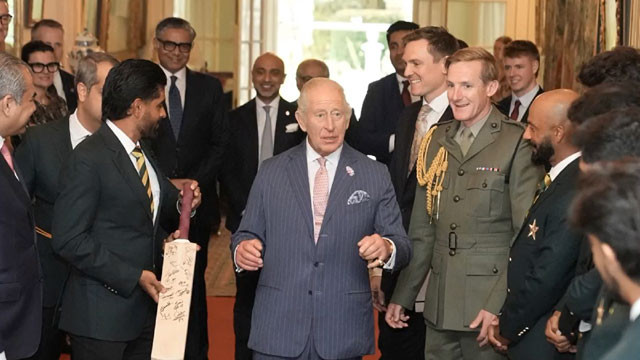 Babar Azam meets King Charles III amidst losses and presents special gift