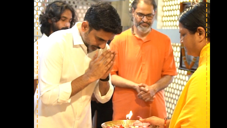 Nara Lokesh in Kerala and Ammas blessings in Amritapuri