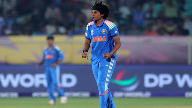 Sri Charani achieves rare feat in T20 cricket