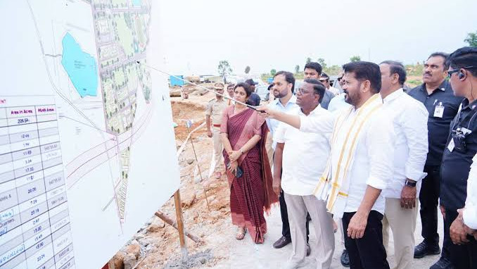 Revanth Reddy inspected degree and gurukul building constructions in Kodangal constituency