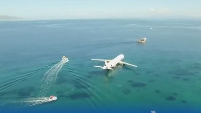 Turkey intentionally sinks plane in sea for strange experiment