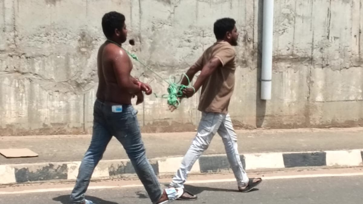 Bhogapuram Horrific Incident Mechanic Ties Youth to Bike and Drags Him for Money