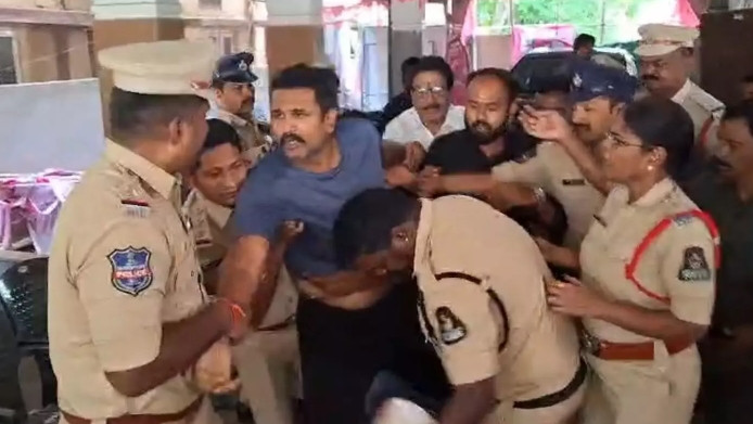 BRS leader Manne Krishank arrested