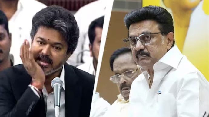 CM Vijay gesture in Tamil Nadu Assembly sparks DMK protest