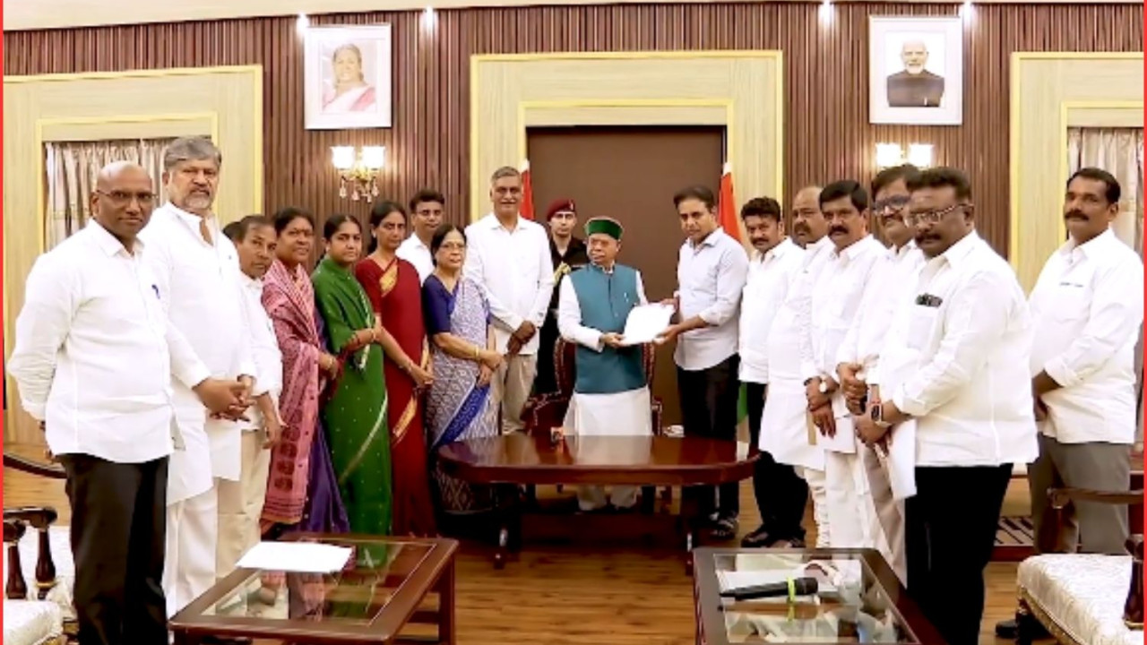 KTR meets Governor flood of complaints against Congress government