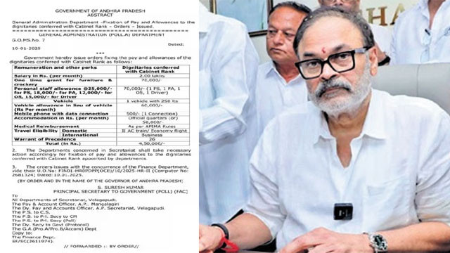 Naga Babu gets Cabinet status and 450 lakh monthly salary and allowances
