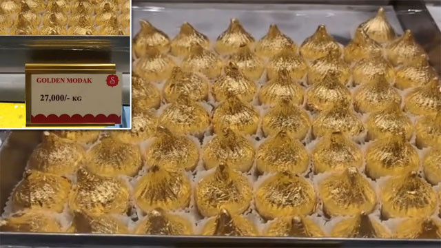 Gold Plated Modaks For Lord Ganesha Price Will Shock You