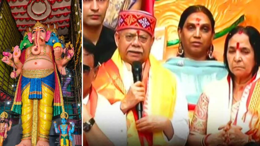 Khairatabad Bada Ganesh Inaugurated Governor Performs First Puja