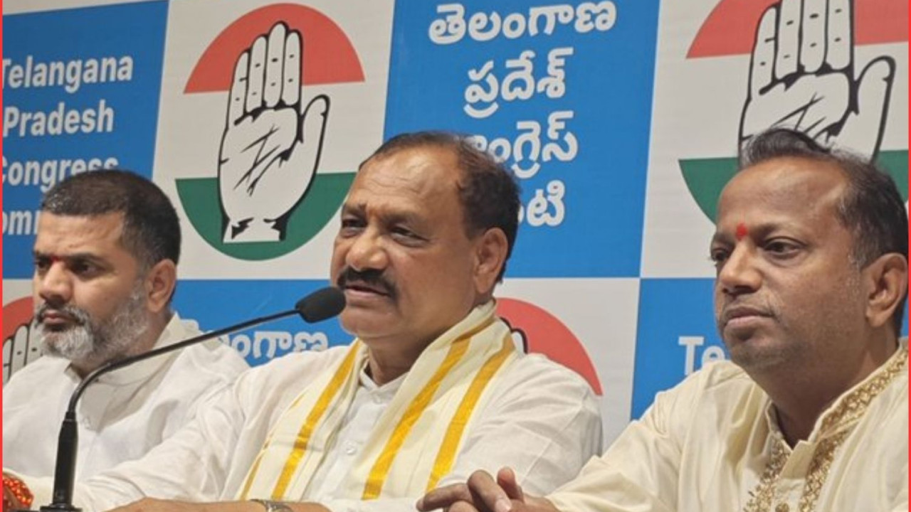 Mahesh Goud demands investigation into KCR family lands