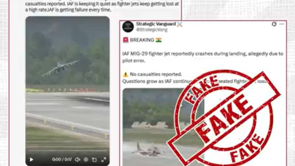Mig-29 crash video Center exposes Pakistans fake propaganda