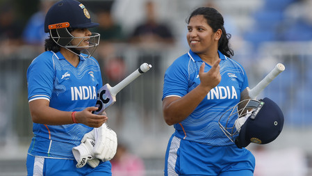 India Womens Cricket Team crushes Japan in 5 overs at Asian Games