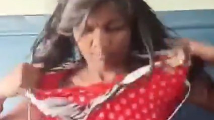 TTE asked for ticket girl creates scene by tearing clothes