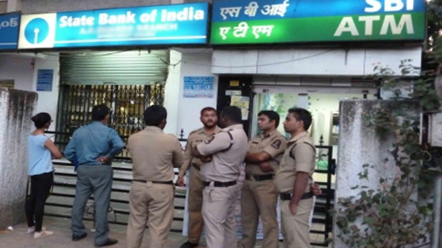 Karimnagar ATM robbery thieves loot two SBI ATMs using gas cutters