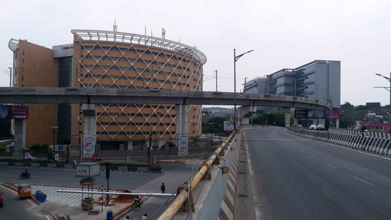 Rythu Bandhu in Hitech City Agriculture amidst skyscrapers