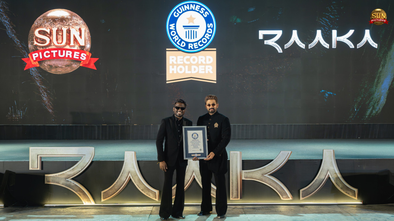 Allu Arjun Raka creates Guinness World Record before its release