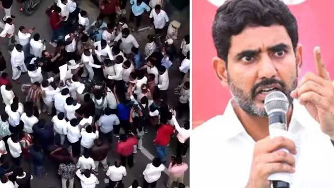 Nara Lokesh warns of strict action against those who attacked teachers
