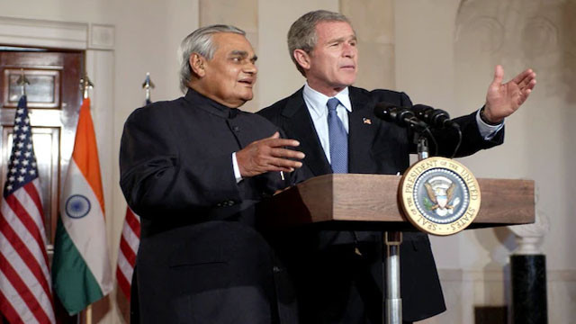 Atal Bihari Vajpayee courage US sanctions and Bush withdrawal an interesting story