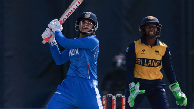 India Women destruction in Asian Games final record target for Sri Lanka