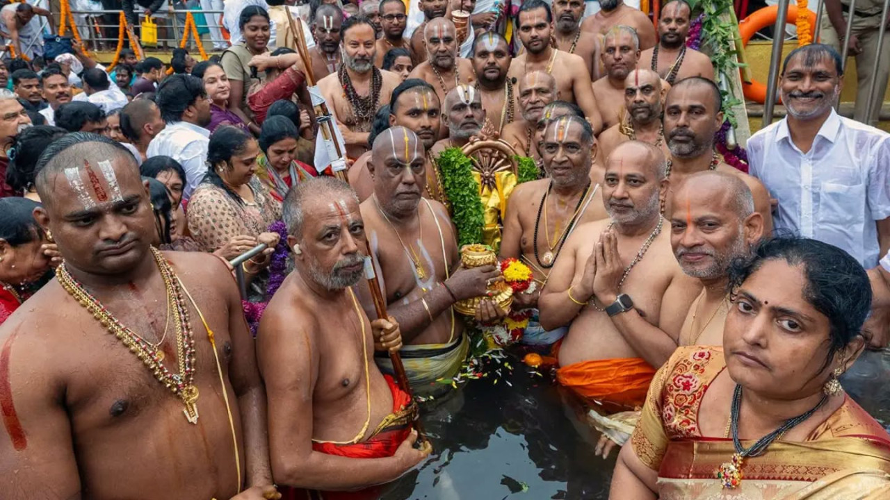 Tirumala Srivari Brahmotsavams conclude grandly with Chakrasnanam