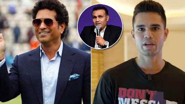 Arjun Tendulkar comparison with Sachin is unfair he will make his own name says Virender Sehwag