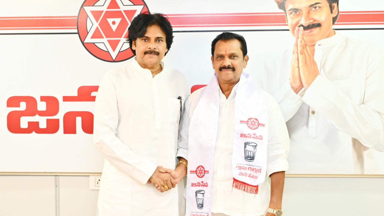 Pawan Kalyan welcomes Yanamala Krishnudu and Naveen Nischal into Janasena Party