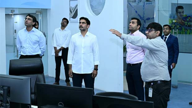 Nara Lokesh tweets on Adani Energy Monitoring Center visit calling it an energy management marvel