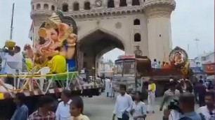 Symbol of religious harmony Bhar Do Jholi in Ganpati procession