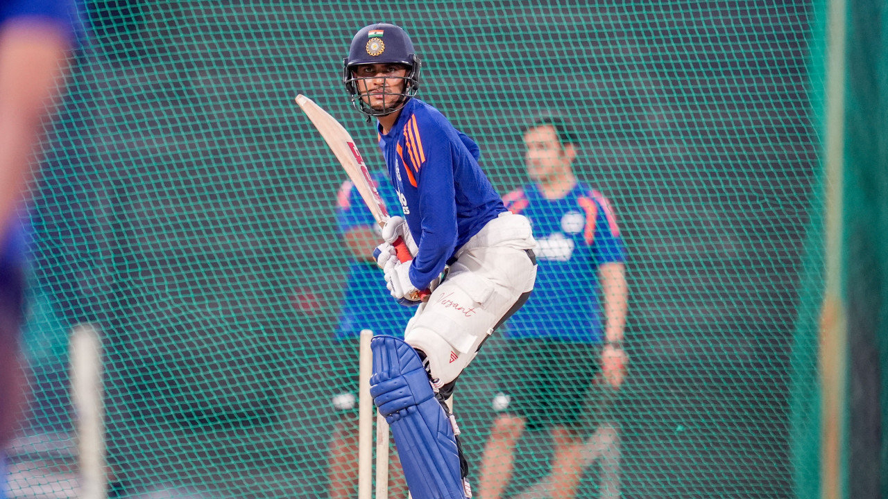 Gill suffers injury scare after being hit on elbow during net session ahead of first India-WI ODI