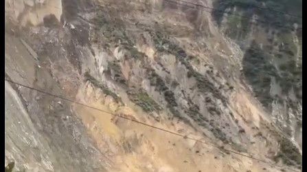 Nepal Disaster Heavy Mountain Collapses Into River In 6 Seconds