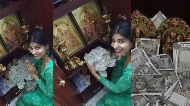 Madhumita house robbery of crores of rupees yet she continues with money dance reels