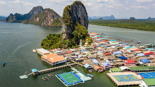 Koh Panyee a village on water with no houses on land a 200 year old story