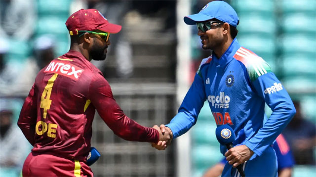 India vs West Indies 2nd ODI India wins toss and opts to bowl first