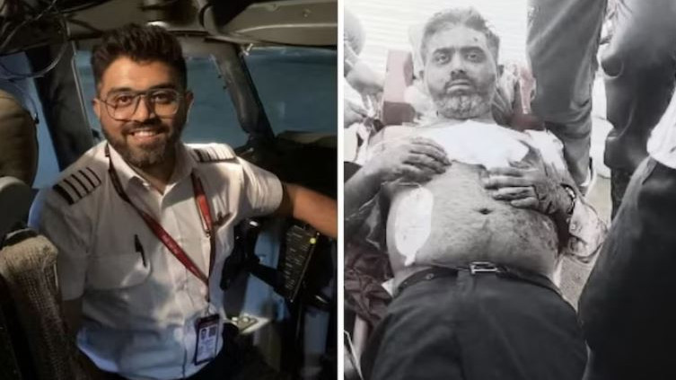 Captain Smith Macher health update Indian pilot smiling and chatting with family
