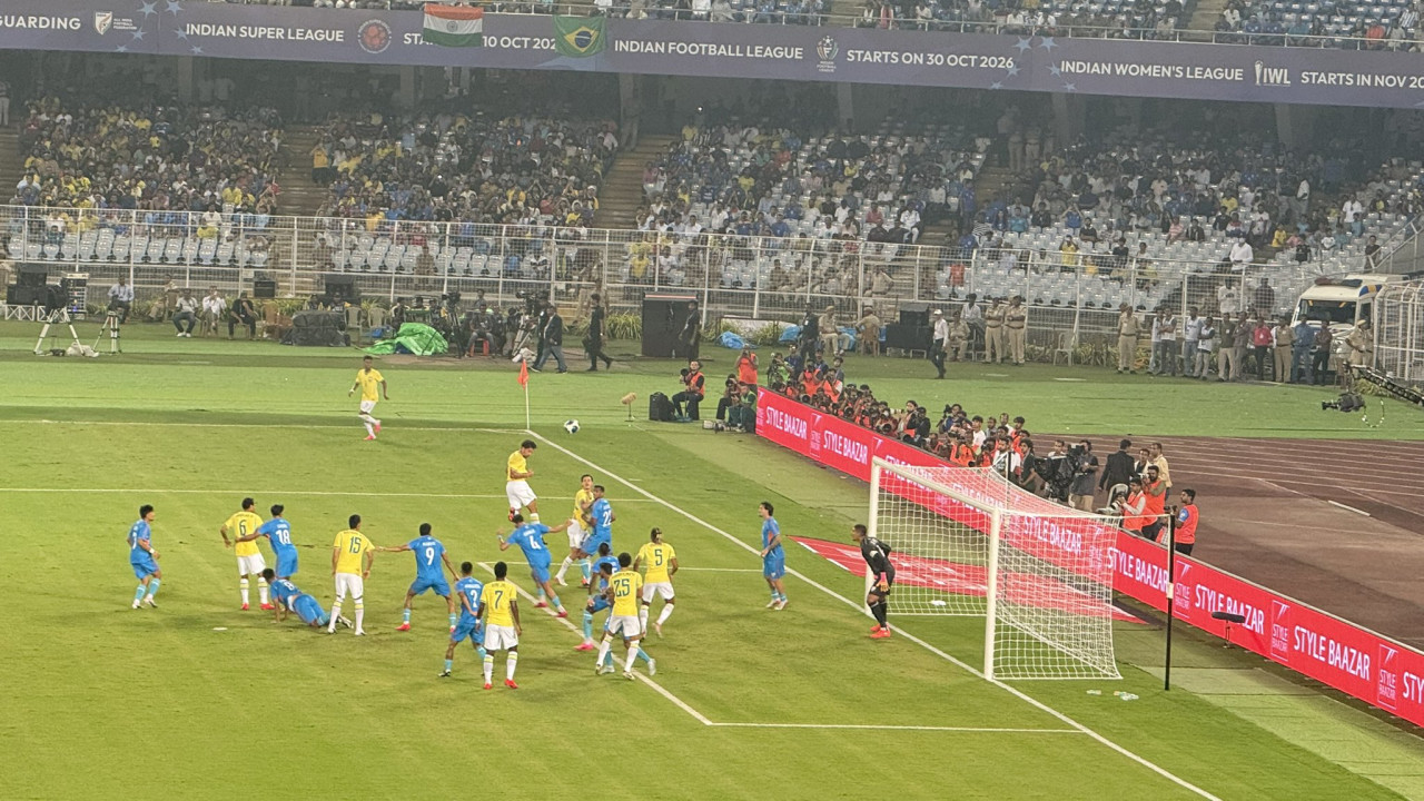 Brazil Football Team dominates India with a 4-0 win in Kolkata friendly