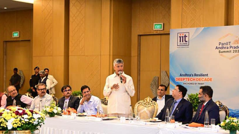 Chandrababu Naidu unveils Q-Shiva and Amaravati Declaration at Pan IIT Summit
